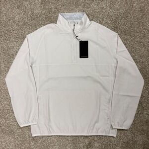 NWT 7 Diamonds Oxygenate Quarter Zip Mens Medium Drift White Golf Pullover